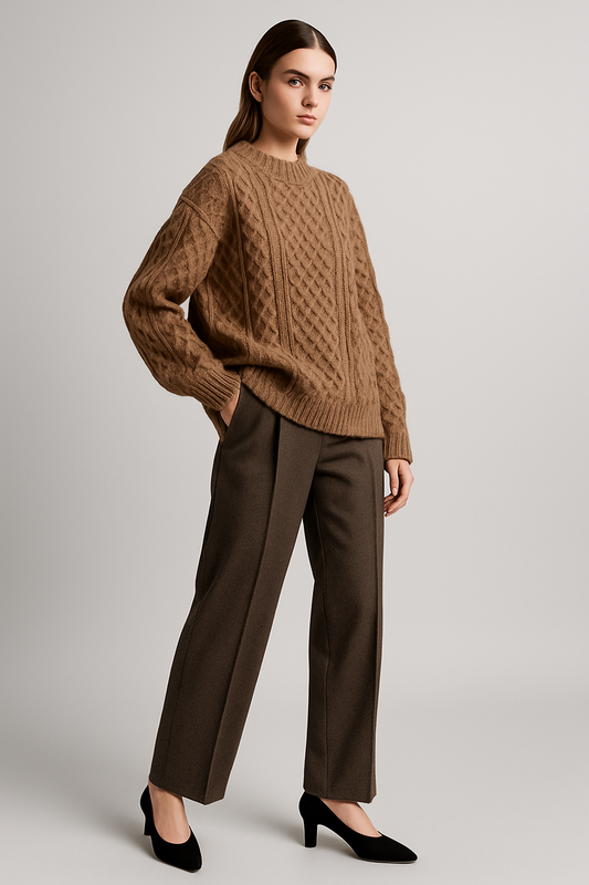 LeRoxy | Dames Wollen Pullover met Lange Mouwen | Warm en Comfortabel voor Koude Dagen