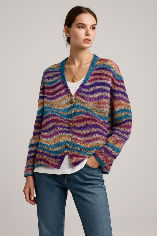 LeRoxy | Twinkle Zacht Gebreid Relaxed Cardigan Vest | Dames Trui