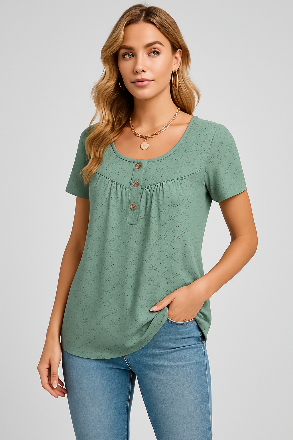 LeRoxy | Shirt met Knopen | Trendy Lente en Zomer Must-Have voor Elke Garderobe