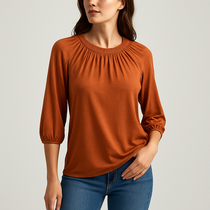 LeRoxy | Ronde Hals T-shirt voor Lente & Zomer – Stijlvol en Comfortabel