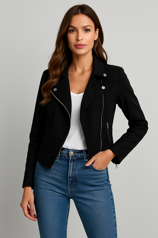 LeRoxy | Chique Suède Jas | Tijdloze Elegantie en Luxe voor Elke Gelegenheid
