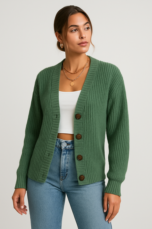 LeRoxy | Dames Vest met Knopen | Losvallend en Comfortabel | Casual Herfst/Winter Look
