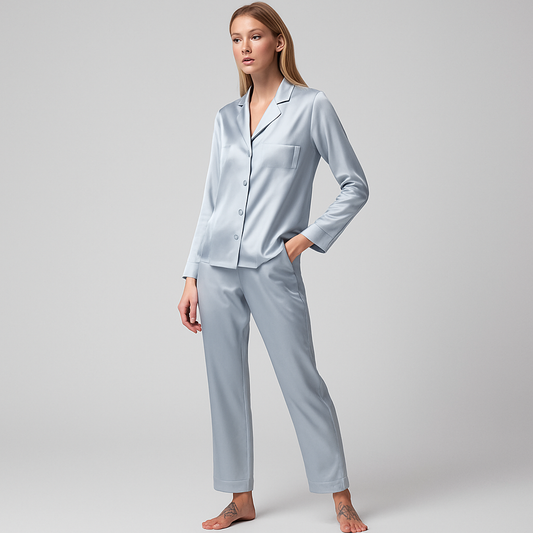 LeRoxy | Satijnen Pyjama Set Dames | Tijdloze Luxe Nachtkleding