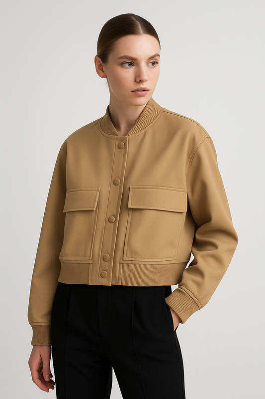 LeRoxy | Couture Bomberjack met Zakken | Regular Fit Essentials | Stijlvol & Comfortabel