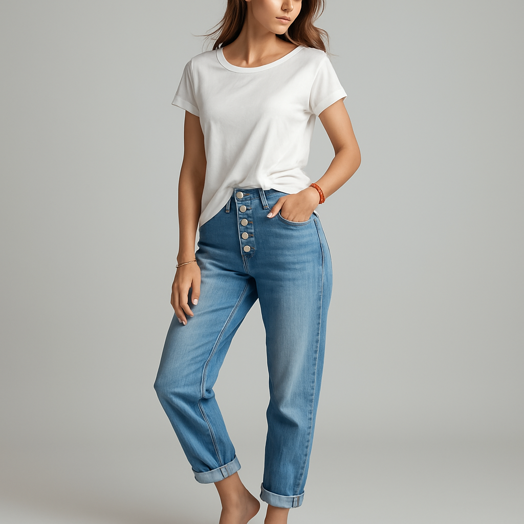 LeRoxy | Boyfriend Jeans voor Dames | High-Waist, Comfortabel & Trendy Casual Pasvorm