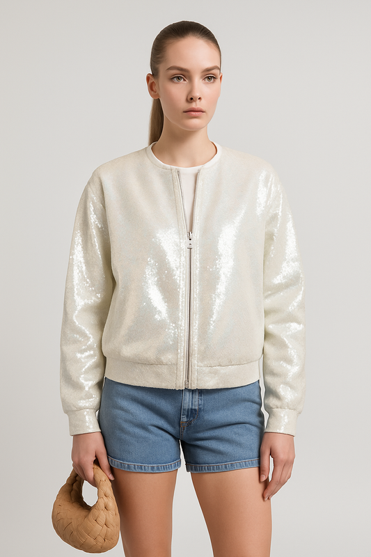 LeRoxy | Modieuze Damesjas met Pailletten | Trendy en Stijlvol