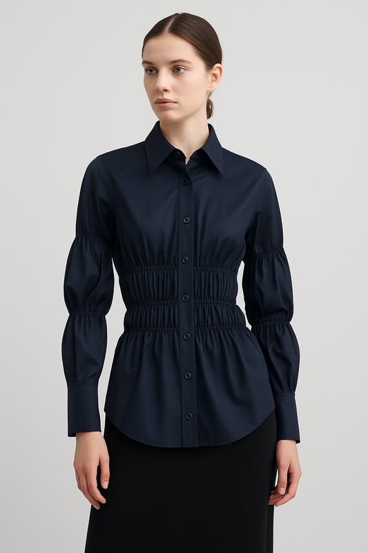 LeRoxy | Stijlvolle LILO Scrunched Blouse|  Perfecte Top voor Elke Gelegenheid