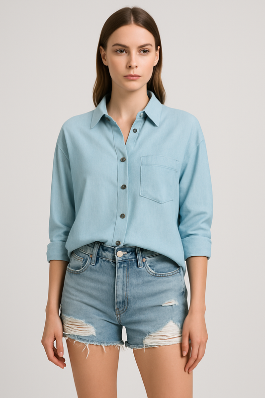 LeRoxy | Elegante Damesblouse met Lange Mouwen | Stijlvolle & Comfortabele Blouse