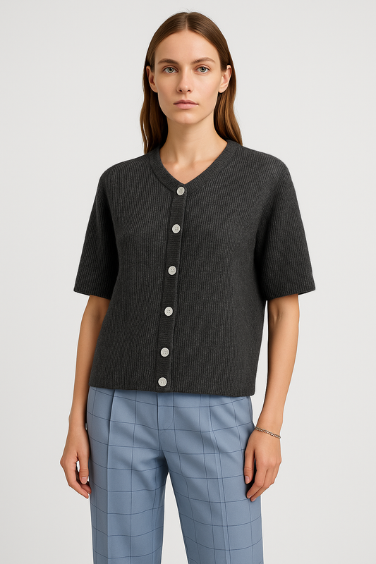 LeRoxy | Streetwear Vest Dames | Korte Mouwen | Ronde Hals | Zwart