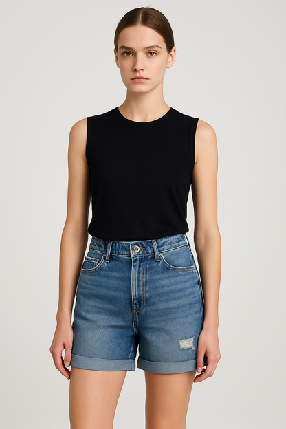 LeRoxy| Denim Shorts Haze | Stijlvolle en Comfortabele Spijkershort voor Zomer