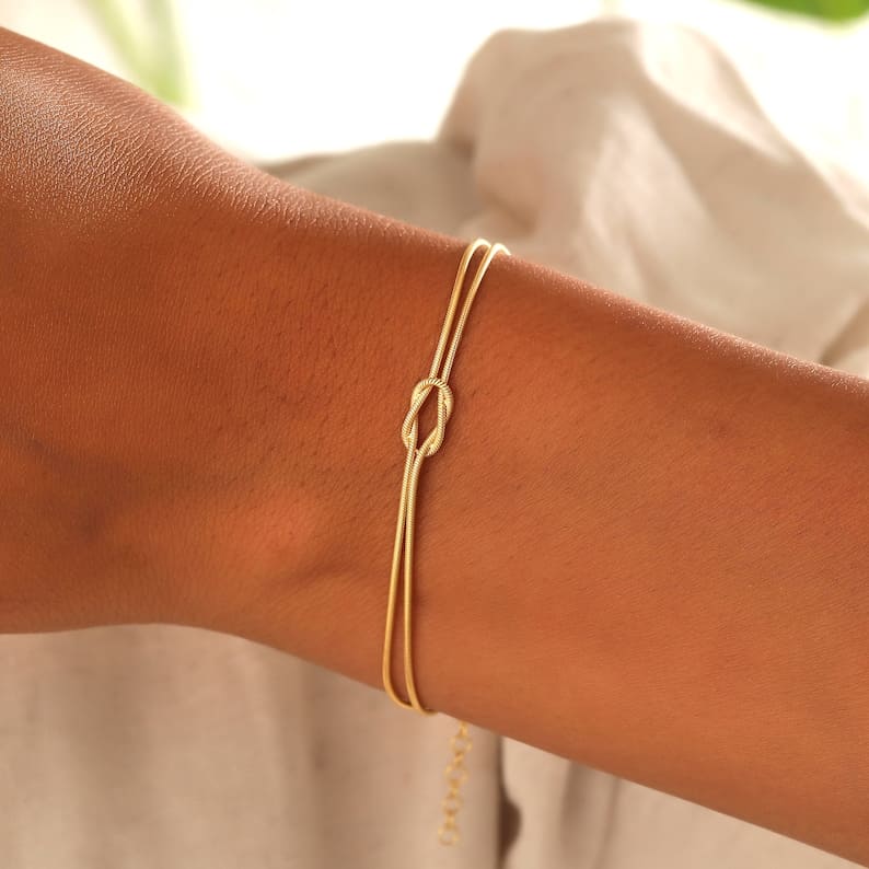 LeRoxy | Minimalistische Knoop Armband | Handgemaakte Unisex Armband van Touw