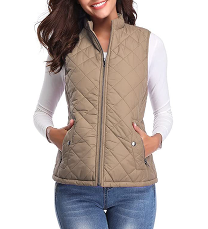 LeRoxy | Dames Gequilted Bodywarmer met Rits en Zakken | Comfortabel en Stijlvol Vest