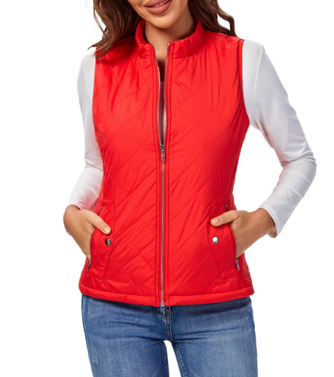 LeRoxy | Dames Gequilted Bodywarmer met Rits en Zakken | Comfortabel en Stijlvol Vest