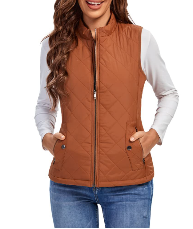 LeRoxy | Dames Gequilted Bodywarmer met Rits en Zakken | Comfortabel en Stijlvol Vest