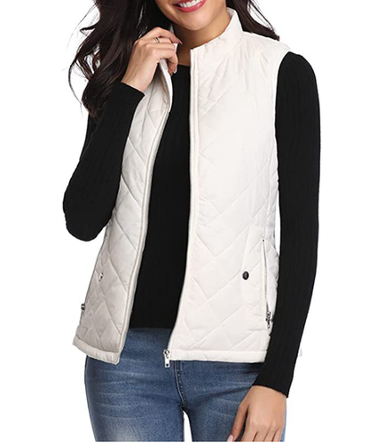 LeRoxy | Dames Gequilted Bodywarmer met Rits en Zakken | Comfortabel en Stijlvol Vest