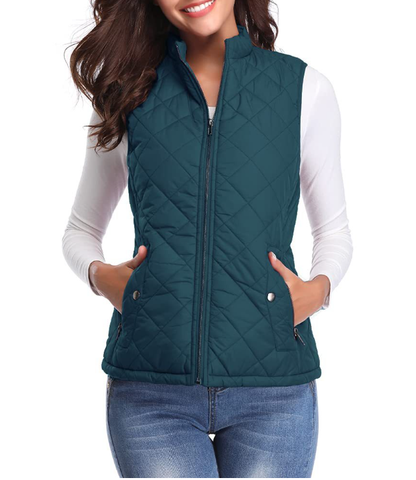 LeRoxy | Dames Gequilted Bodywarmer met Rits en Zakken | Comfortabel en Stijlvol Vest