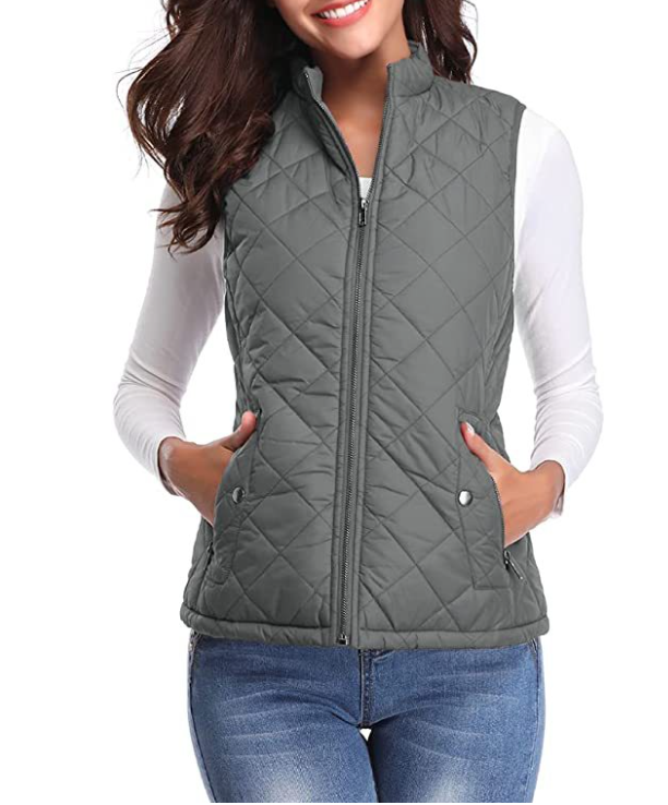 LeRoxy | Dames Gequilted Bodywarmer met Rits en Zakken | Comfortabel en Stijlvol Vest