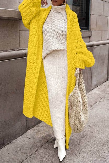 LeRoxy | Damesvest Oversized Wolmix | Lange Open Voorkant | Casual Trui voor Vrouwen