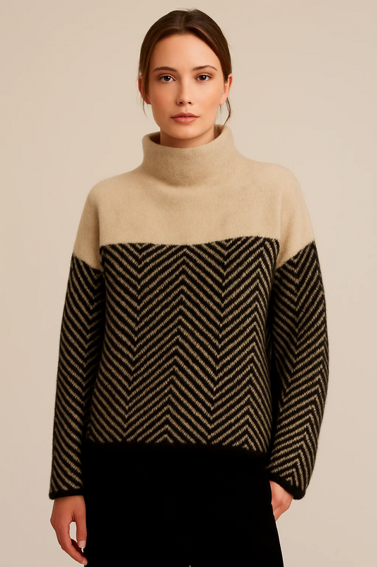 LeRoxy | Dames Turtleneck Trui van Wol | Relaxed Fit | Gebreid