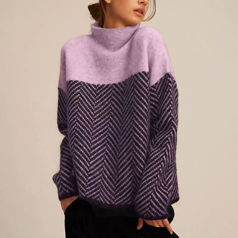 LeRoxy | Dames Turtleneck Trui van Wol | Relaxed Fit | Gebreid