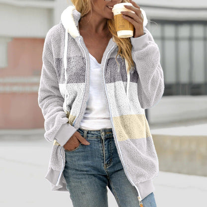 LeRoxy | Dames Hoodie Jas Sherpa Fleece | Relaxed Fit Met Capuchon en Ritssluiting