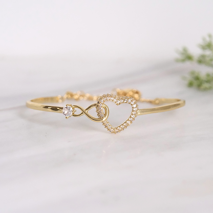 LeRoxy | Infinity Armband Moeder & Dochter | Altijd In Mijn Hart Sieraad