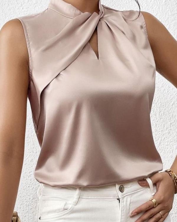 LeRoxy | Elegante Satijnen Zomertop voor Dames | Luchtige en Stijlvolle Look