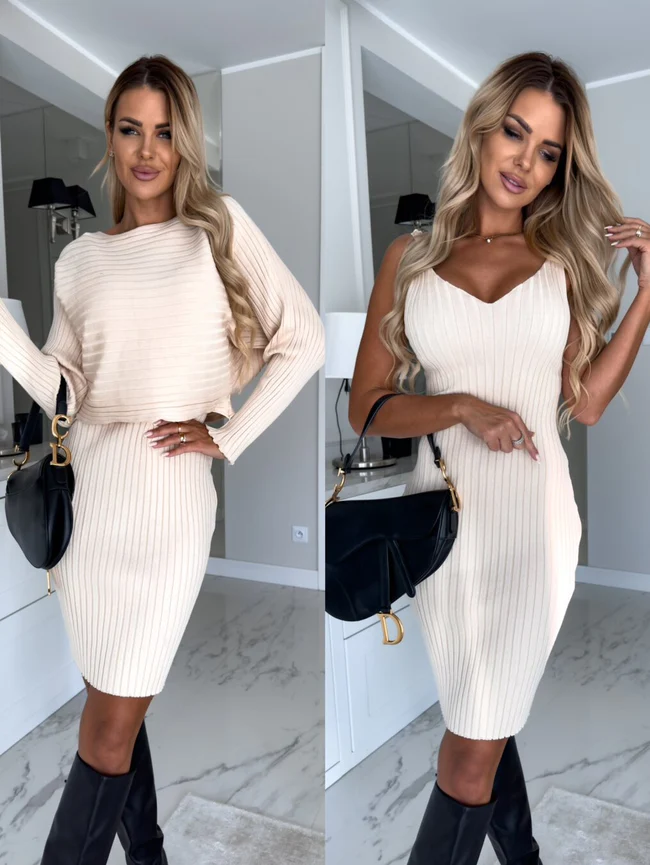 LeRoxy Mouwloze Jurk met Sweater – Trendy & Comfortabel | Shop Nu