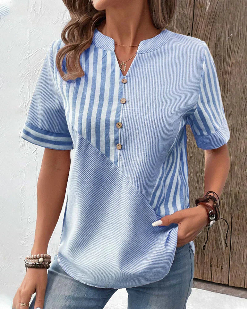 LeRoxy | Luchtige Gestreepte Zomerblouse voor Dames