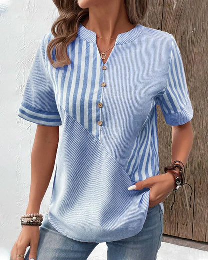LeRoxy | Luchtige Gestreepte Zomerblouse voor Dames