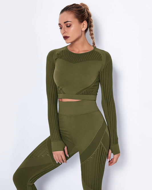 LeRoxy | Long Sleeve T-shirt | Groen | Comfortabel & Stijlvol