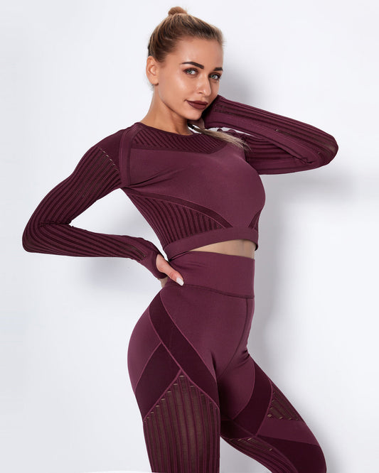 LeRoxy | Longsleeve Shirt voor Vrouwen | Bordeauxrood | Casual Sportieve Pasvorm