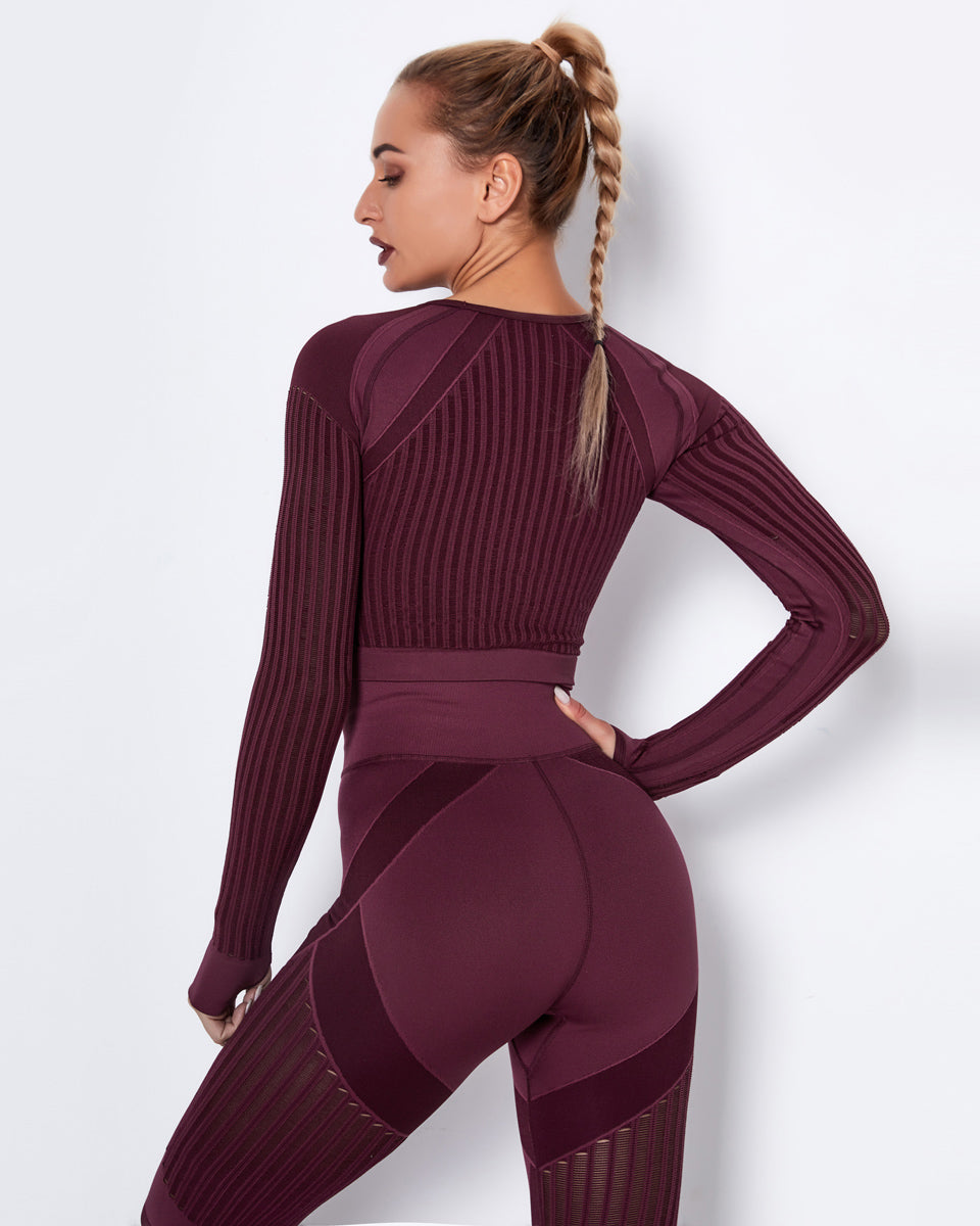 LeRoxy | Longsleeve Shirt voor Vrouwen | Bordeauxrood | Casual Sportieve Pasvorm
