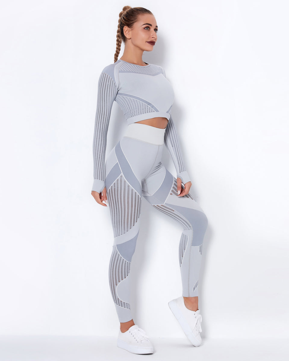 LeRoxy | Long Sleeve Grijs | Comfortabele en Stijlvolle Lange Mouw Shirt