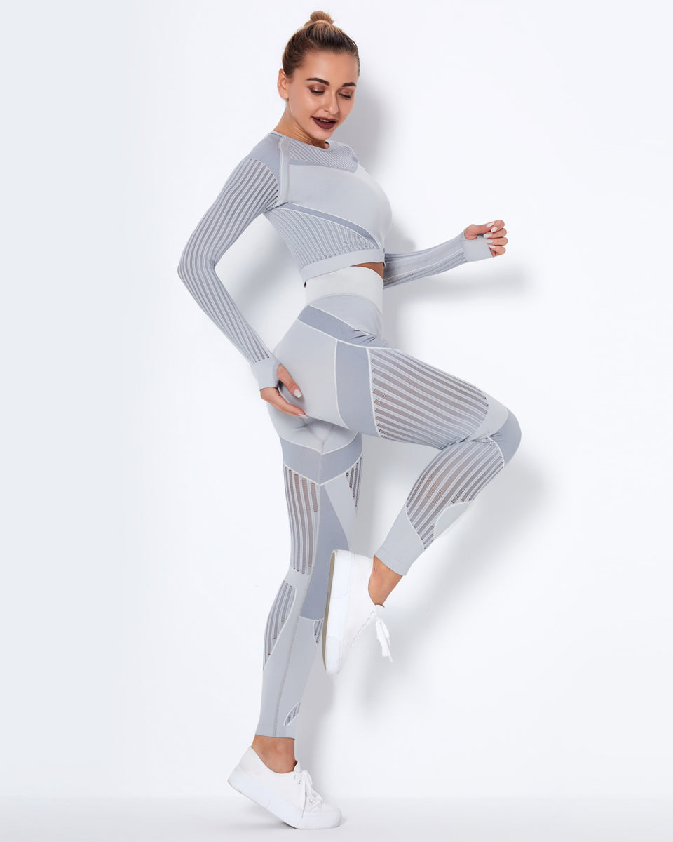 LeRoxy | Long Sleeve Grijs | Comfortabele en Stijlvolle Lange Mouw Shirt