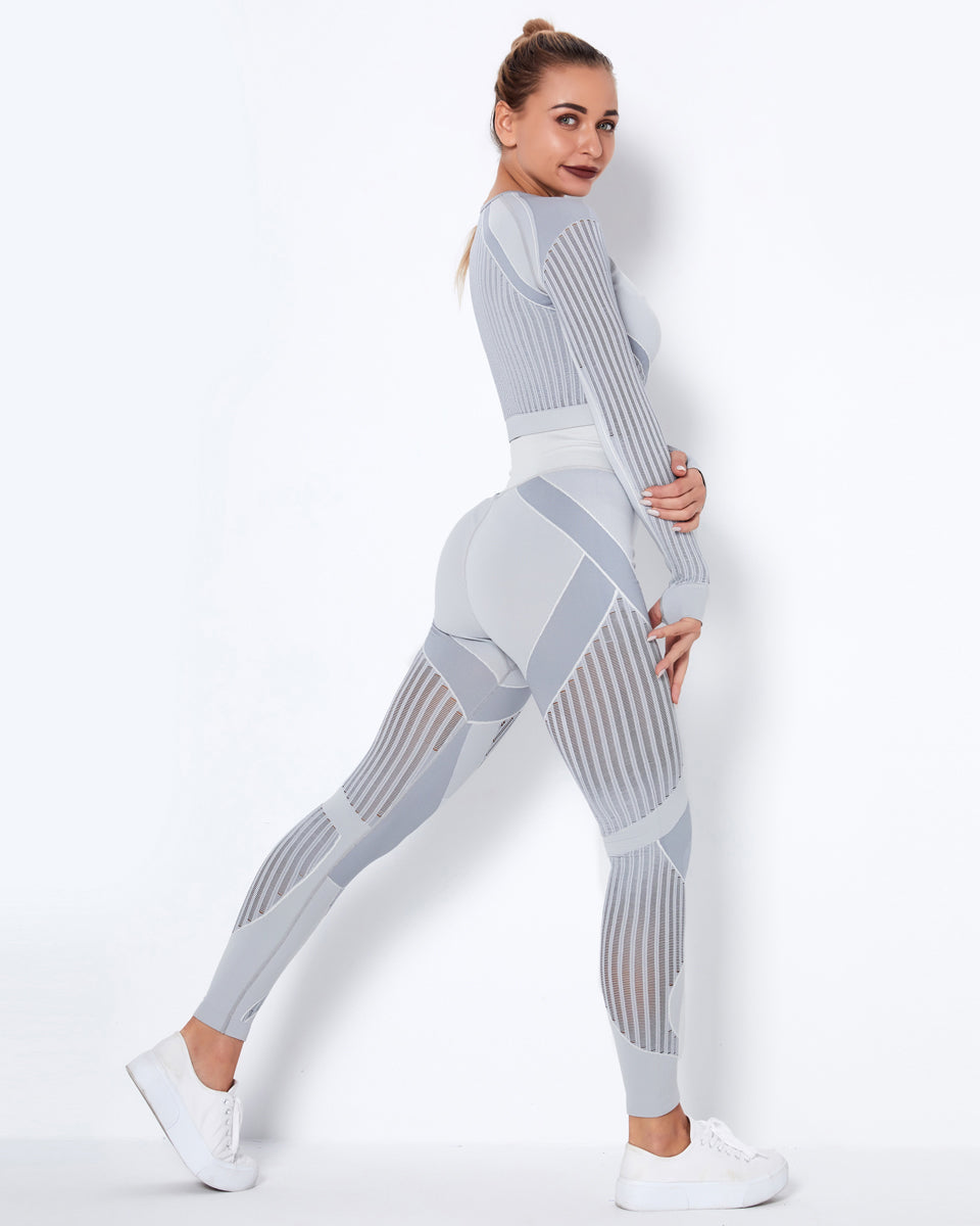 LeRoxy | Long Sleeve Grijs | Comfortabele en Stijlvolle Lange Mouw Shirt