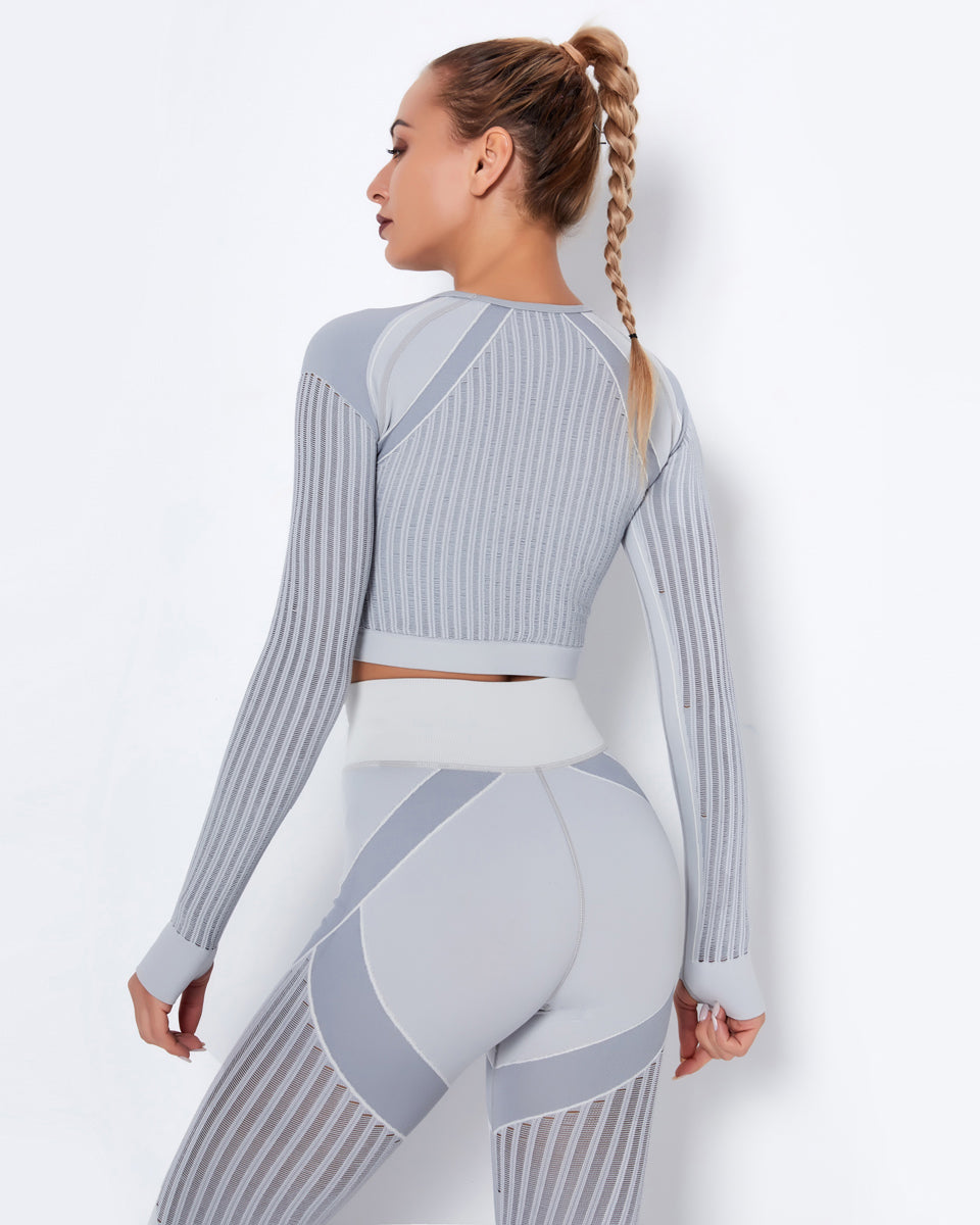 LeRoxy | Long Sleeve Grijs | Comfortabele en Stijlvolle Lange Mouw Shirt