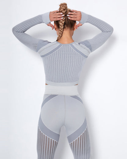 LeRoxy | Long Sleeve Grijs | Comfortabele en Stijlvolle Lange Mouw Shirt