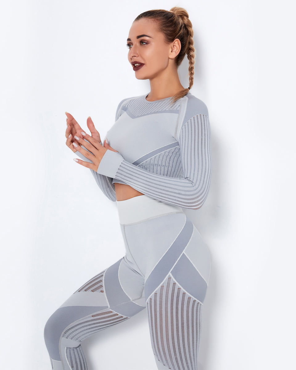 LeRoxy | Long Sleeve Grijs | Comfortabele en Stijlvolle Lange Mouw Shirt