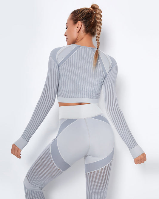 LeRoxy | Long Sleeve Grijs | Comfortabele en Stijlvolle Lange Mouw Shirt