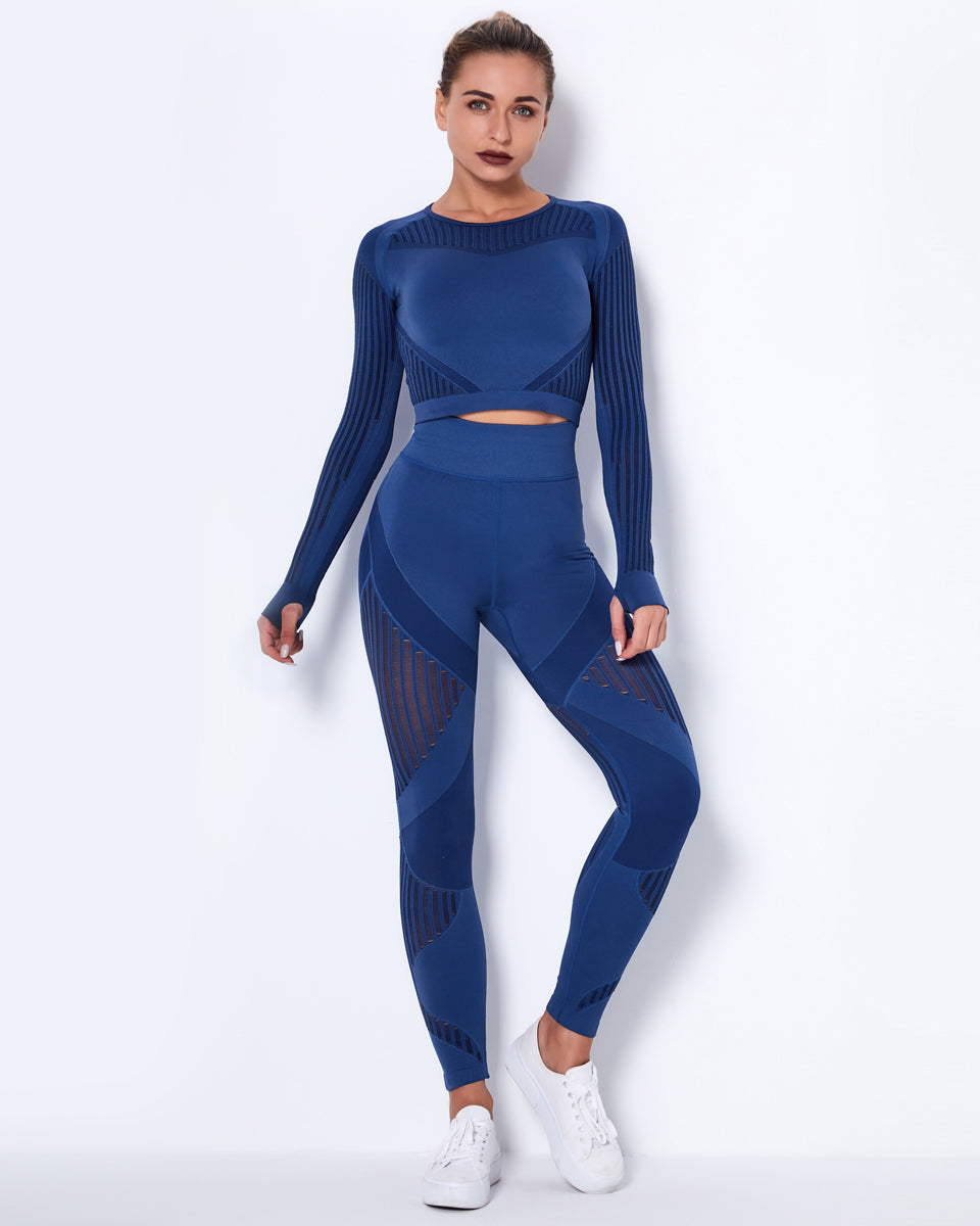 LeRoxy | Lange Mouwen Shirt | Blauw | Comfortabele & Stijlvolle Top