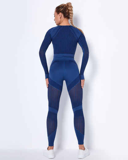 LeRoxy | Lange Mouwen Shirt | Blauw | Comfortabele & Stijlvolle Top
