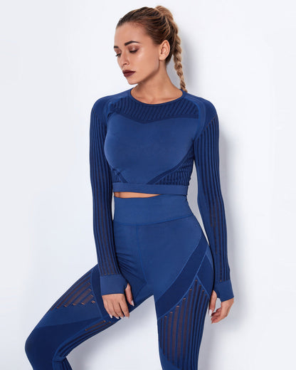 LeRoxy | Lange Mouwen Shirt | Blauw | Comfortabele & Stijlvolle Top