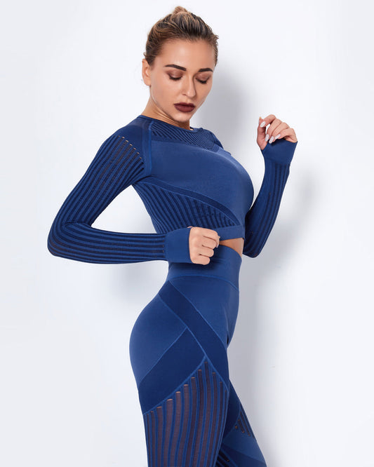 LeRoxy | Lange Mouwen Shirt | Blauw | Comfortabele & Stijlvolle Top