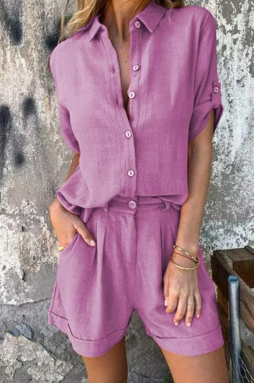 LeRoxy | Comfortabele Linnen Set voor Dames | Perfect voor Zomer
