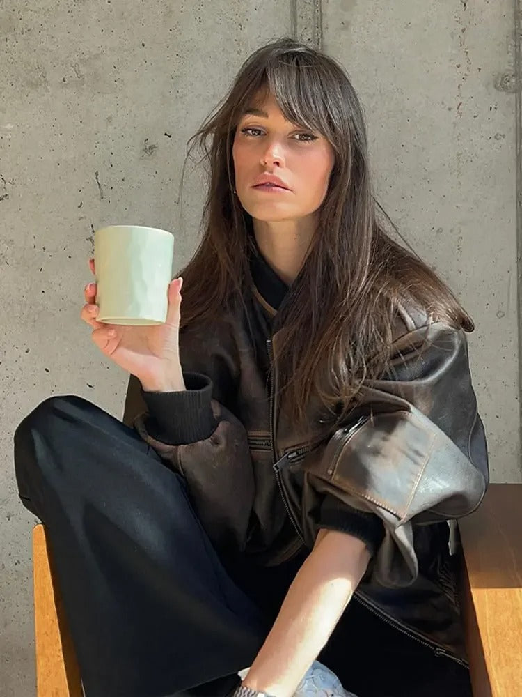 LeRoxy | Elegante Oversized Dames Bomberjack | Trendy Voorjaar Jas
