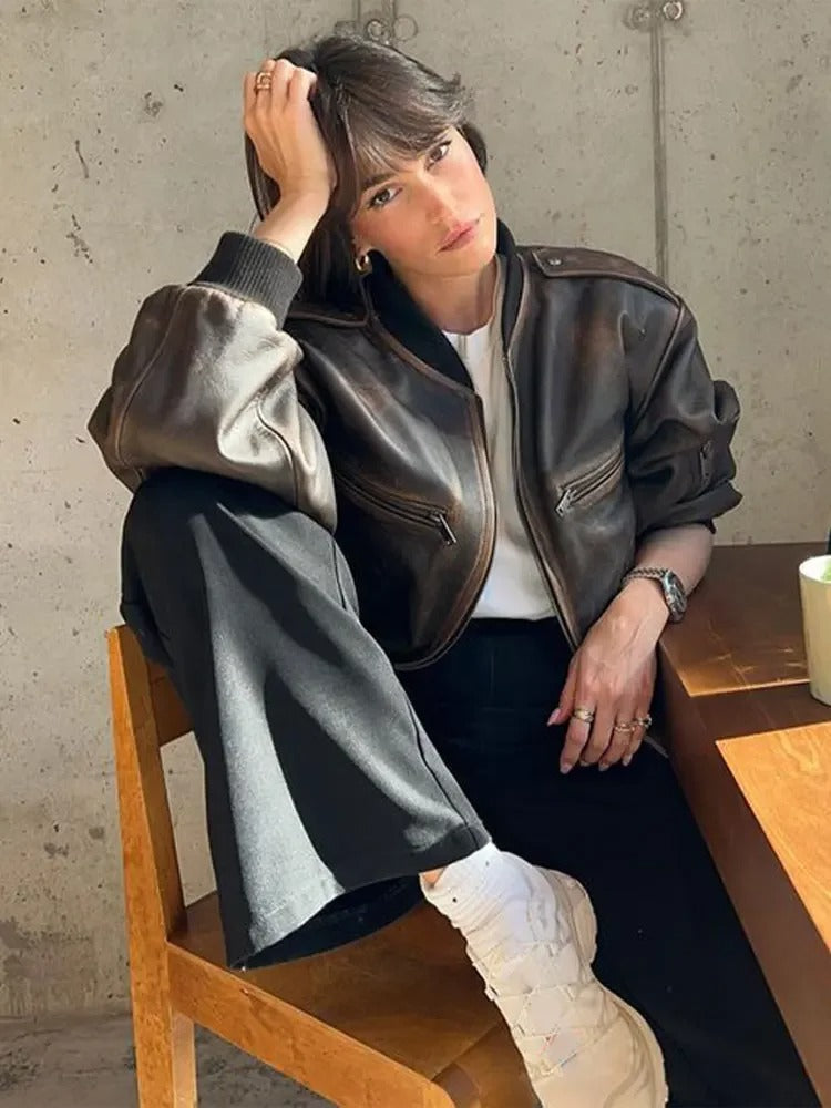 LeRoxy | Elegante Oversized Dames Bomberjack | Trendy Voorjaar Jas
