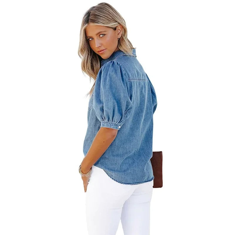 LeRoxy | Denim Overhemd | Klassiek & Comfortabel Spijkerhemd voor Elke Gelegenheid