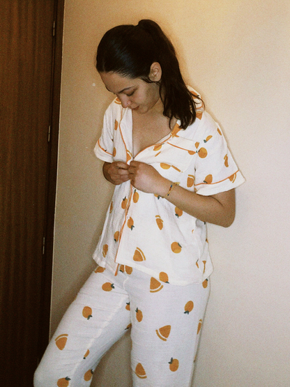 LeRoxy | Elegante Dames Katoenen Pyjama Set | Comfortabele Nachtkleding voor Elke Gelegenheid