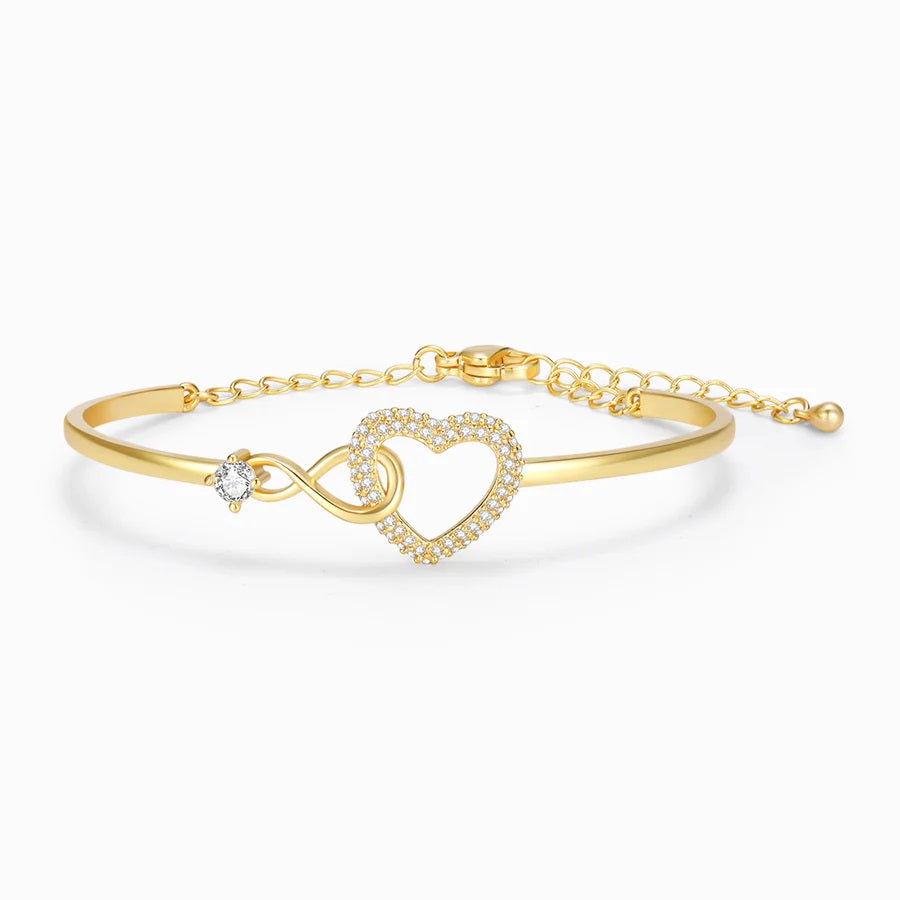 LeRoxy | Infinity Armband Moeder & Dochter | Altijd In Mijn Hart Sieraad